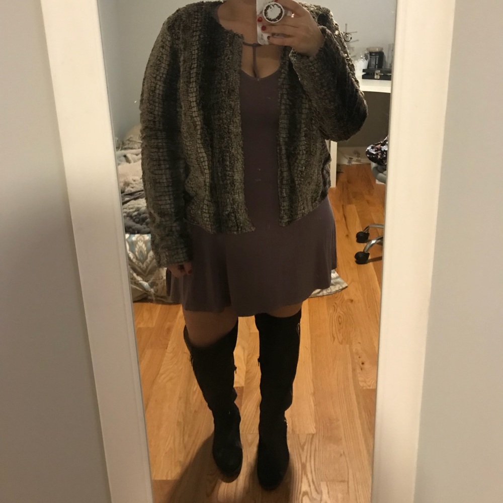 Furry brown jacket